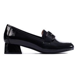 Scarpe con tacco alto da donna in vernice Vinceza nero
