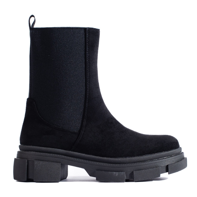 Stivaletti Shelovet in camoscio nero