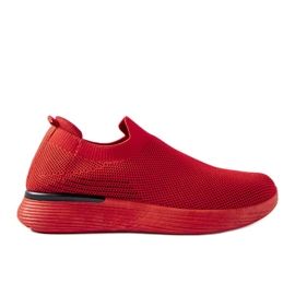 Sneakers slip on da uomo rosse di Gaidano rosso