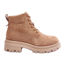 PM1 Stivaletti isolati Trappers in pelle scamosciata, Alden beige scuro