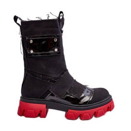 PS1 Stivali con cerniera in materiale nero Elinare da donna