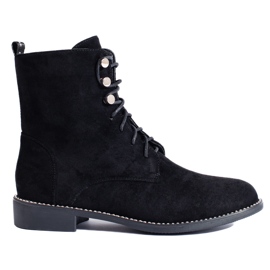 Abbigliamento da lavoro da donna in camoscio nero Shelovet