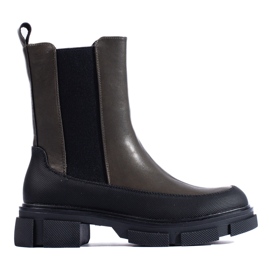 SHELOVET Stivaletti alti slip-on B20 nero
