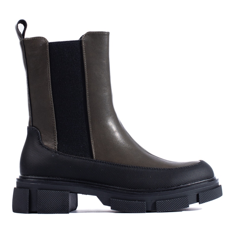 SHELOVET Stivaletti alti slip-on B20 nero