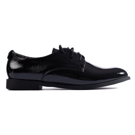 Oxford stringate Shelovet in vernice nera nero
