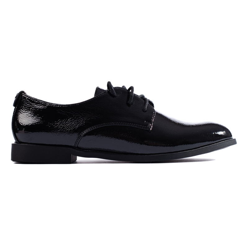 Oxford stringate Shelovet in vernice nera nero