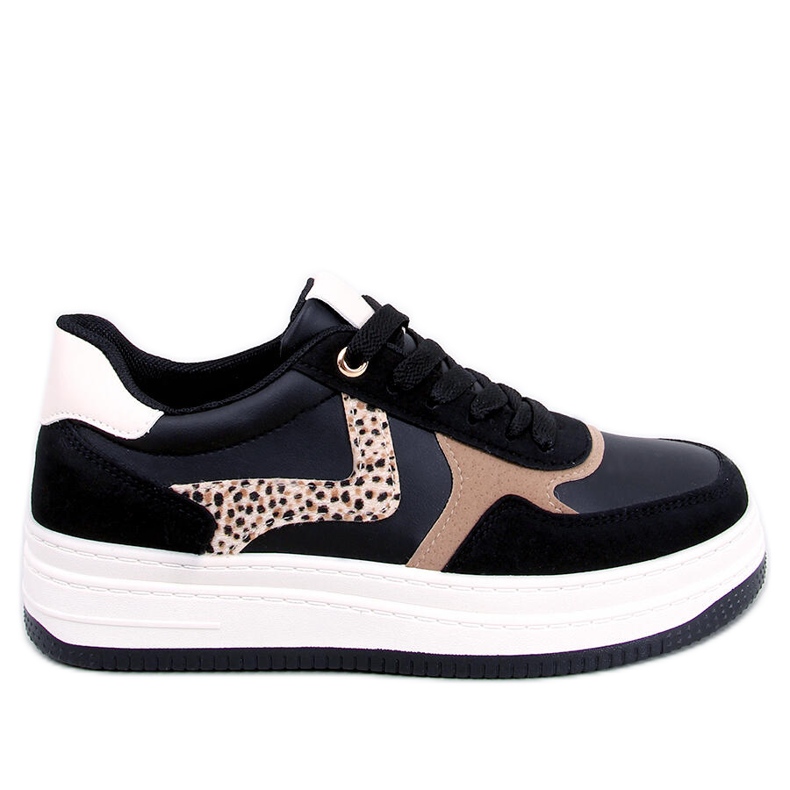 Boyd Sneakers nere con plateau nero