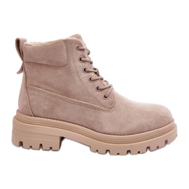 PM1 Stivaletti isolanti in pelle scamosciata Trappers Beige Alden