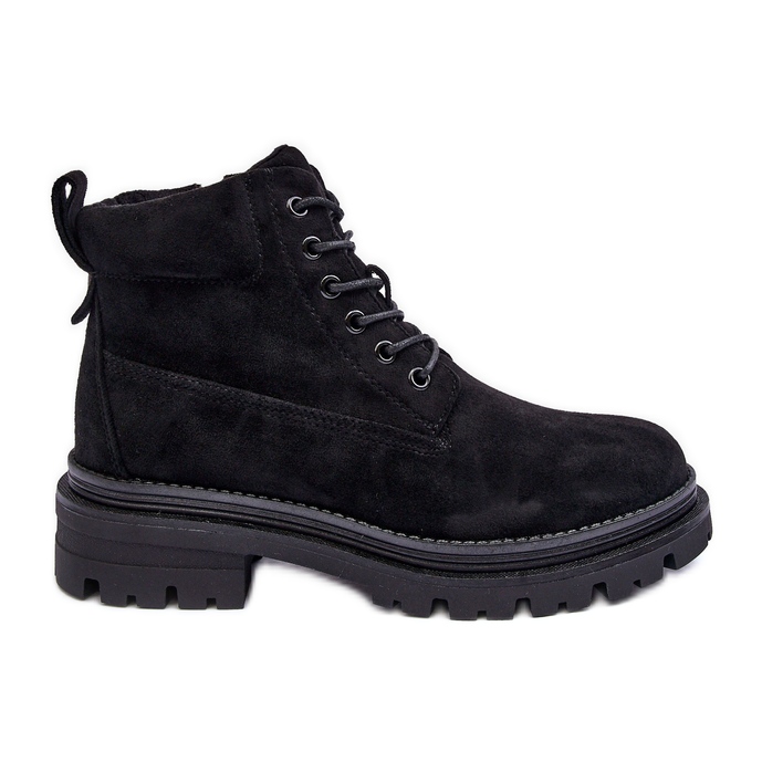 PM1 Stivaletti isolanti Trappers in pelle scamosciata neri Alden nero