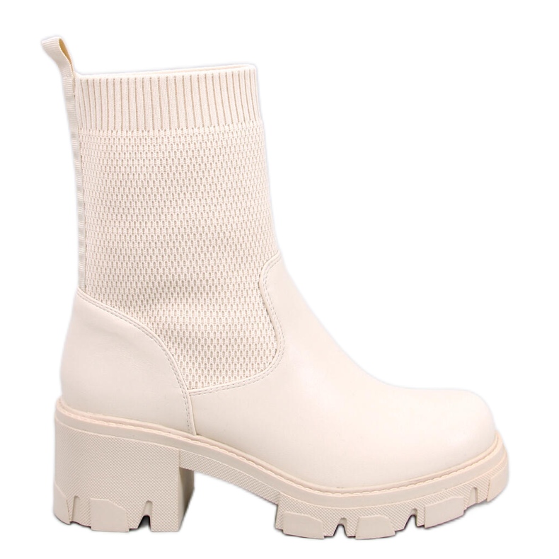 Fiere Stivaletti con tomaia elastica beige