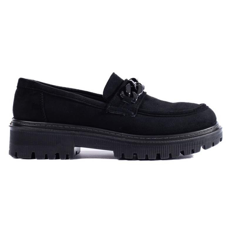 Mocassini da donna in camoscio nero di Shelovet