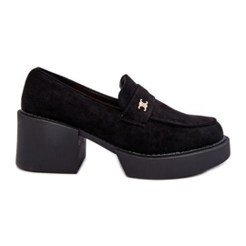 PS1 Scarpe con tacco alto in pelle scamosciata nera Afnira da donna nero