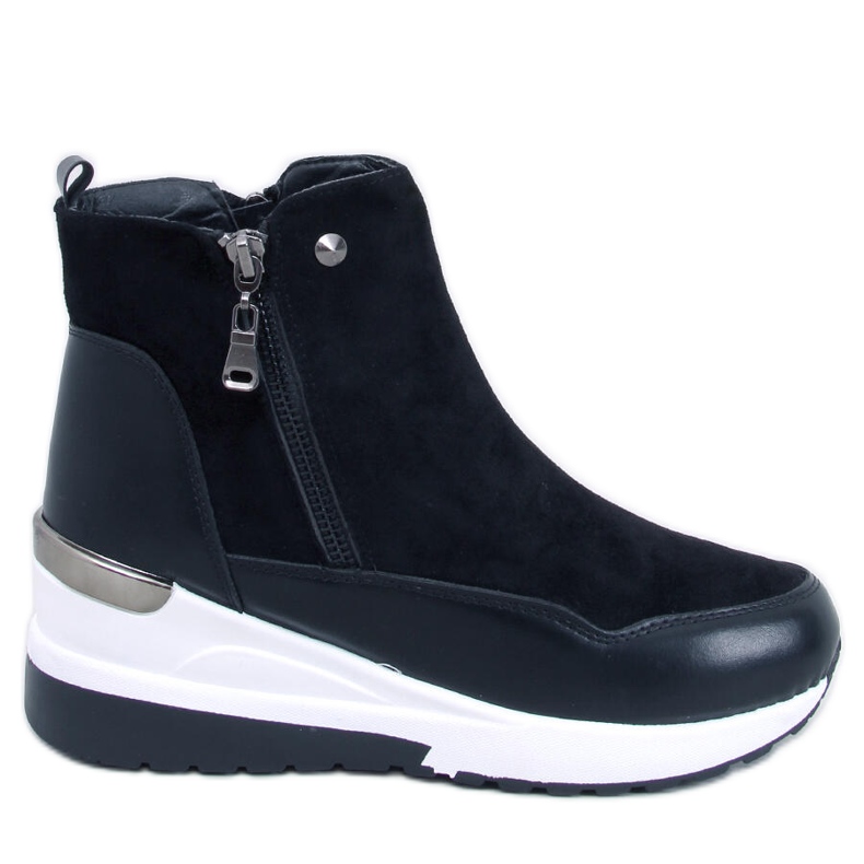 Stivaletti Jordan con zeppa neri nero