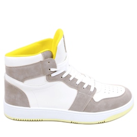 Sneaker alte Dorcas Khaki bianca