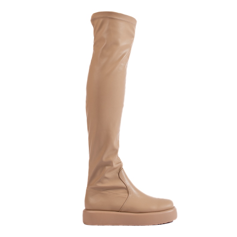 Moschettieri beige sulla piattaforma Shelovet
