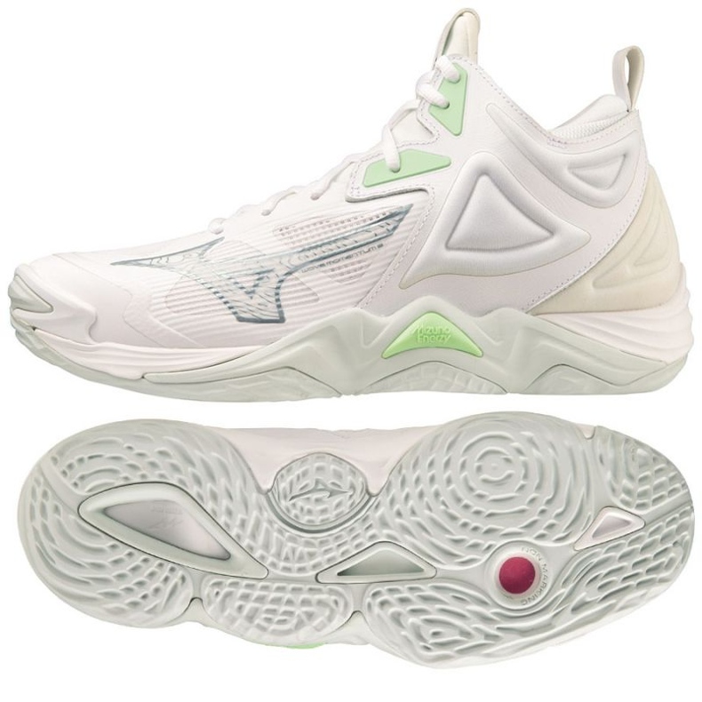 New Balance Scarpe Mizuno Wave Momentum 3 Mid M V1GC231735 bianca