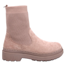 Stivaletti Chelsea Joyner Khaki con tomaia flessibile beige