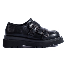 Scarpe nere con spessa suola Shelovet nero