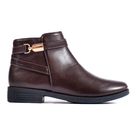 Stivaletti bassi da donna marroni Shelovet marrone