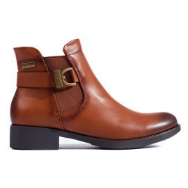 Stivaletti Chelsea color cammello di Shelovet da donna marrone