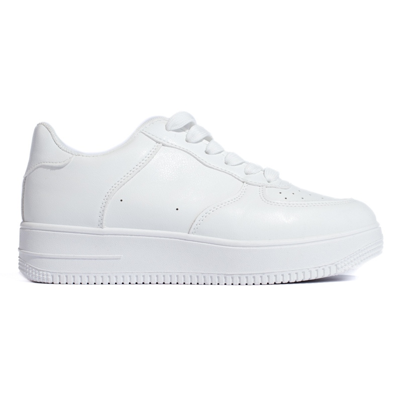 W. Potocki Sneakers bianche con plateau Shelovet bianca