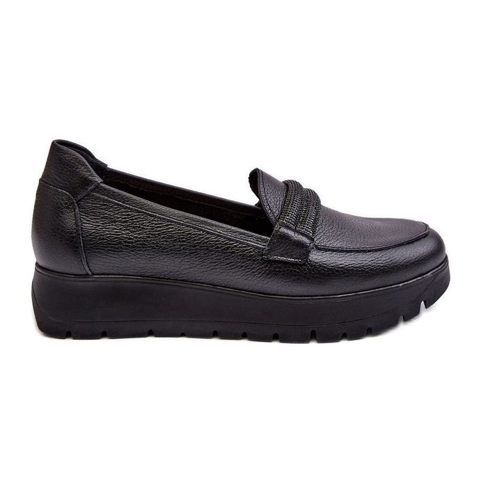 Scarpe Platform In Pelle Con Decorazione, Nero Lemar Lehira