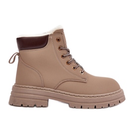 Cacciatori di pellicce da donna con isolamento in pelliccia, Fenan beige scuro