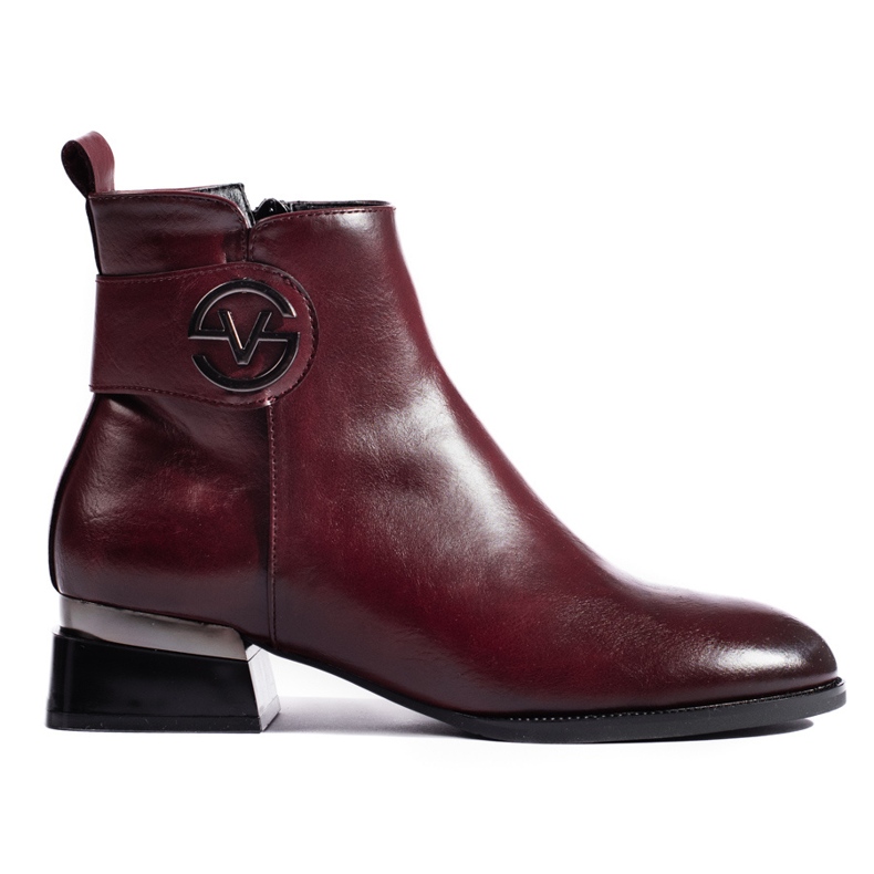Stivaletti Vinceza da donna bordeaux rosso