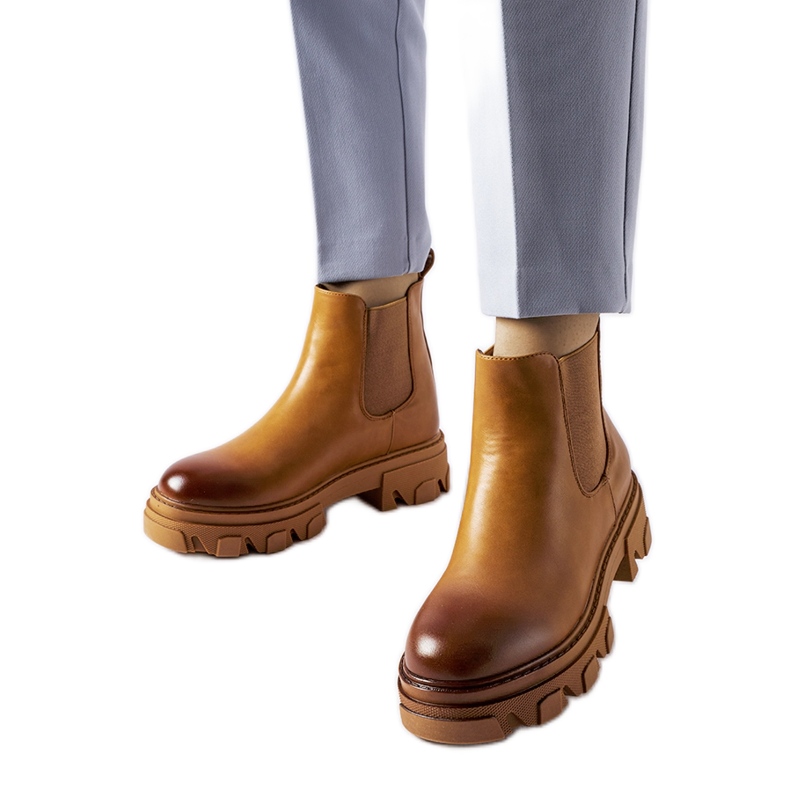 Stivaletti slip-on marroni di Castell marrone