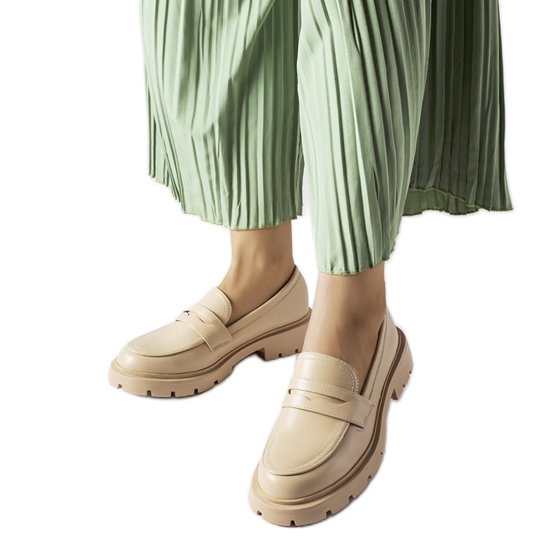 Mocassini eleganti Puccianiello beige