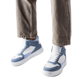 Sneakers alte Adite di colore blu