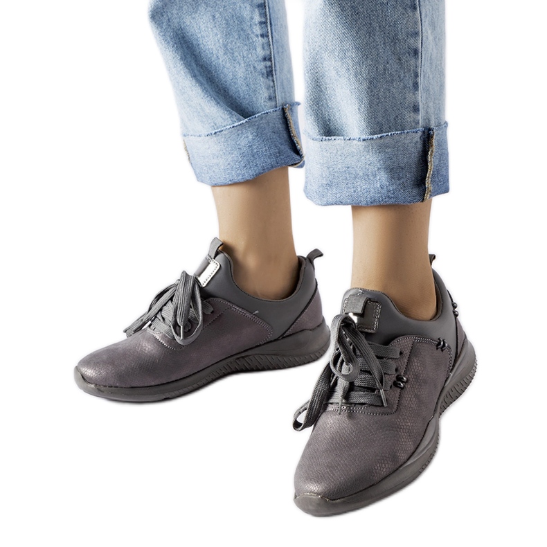 Sneakers slip-on grigie di Anatole grigio