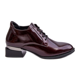 Vinceza Scarpe brogue stringate da donna bordeaux di Banosa rosso