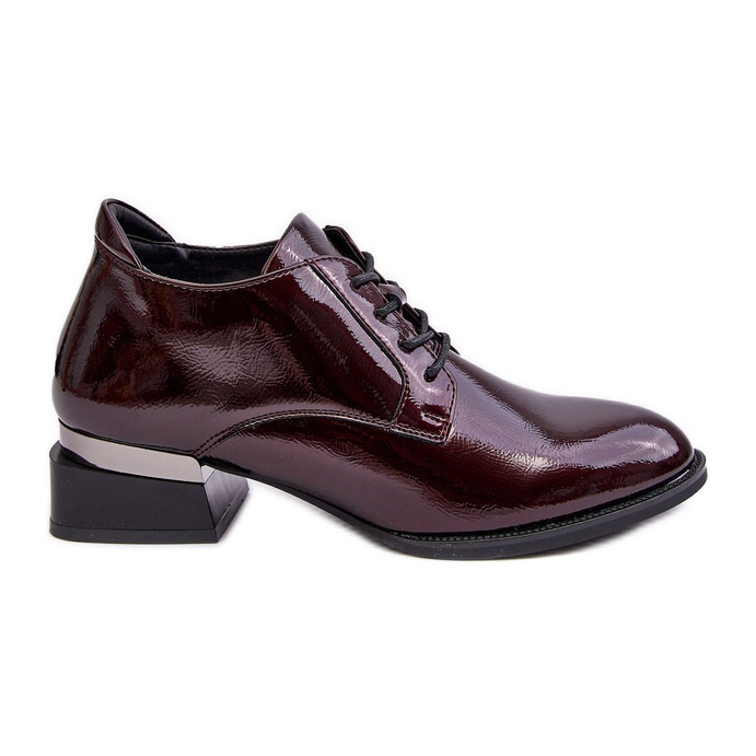 Vinceza Scarpe brogue stringate da donna bordeaux di Banosa rosso