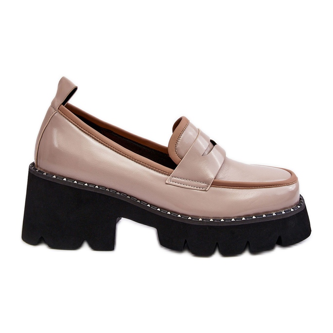 S.Barski Mocassini da Donna in Pelle D&amp;A MR870-32 Beige