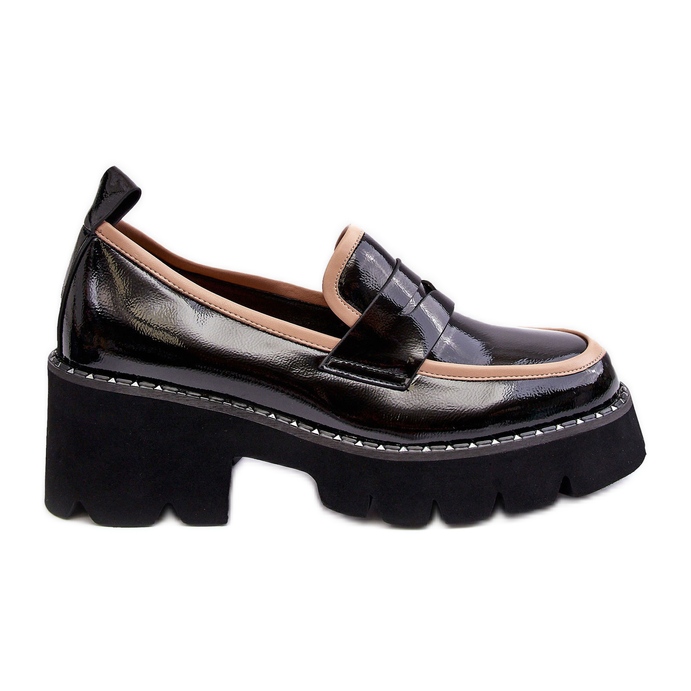 S.Barski Mocassini da Donna in Pelle D&amp;A MR870-32 Neri nero
