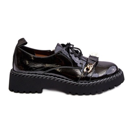 S.Barski Scarpe in vernice da donna D&amp;A MR870-81 Nere nero