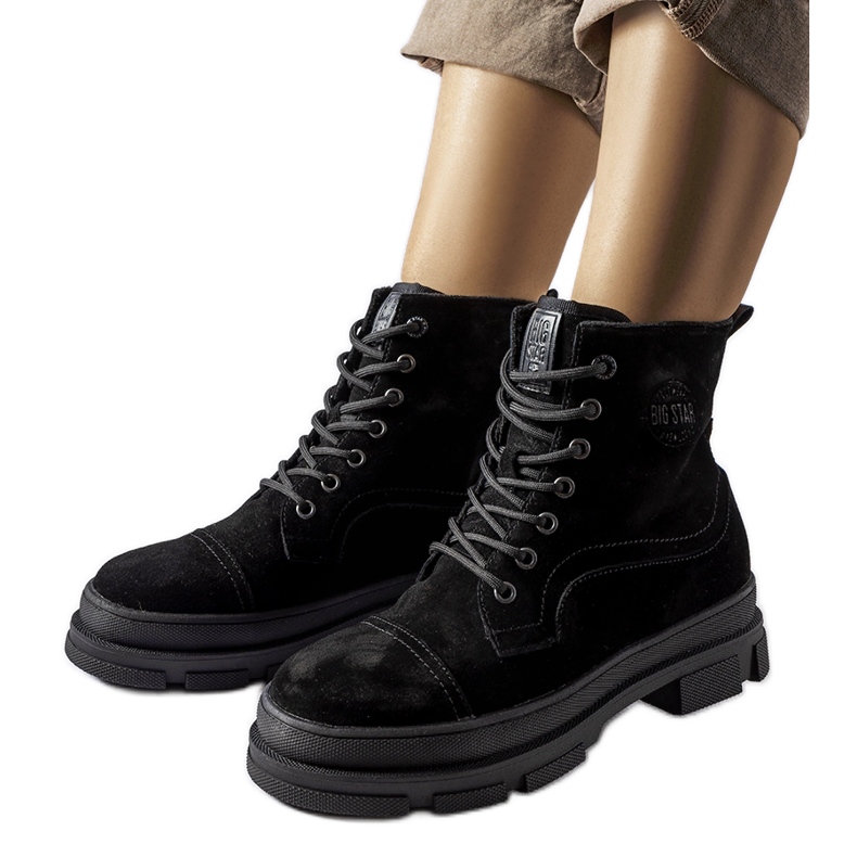 Lavoratori in pelle nera Big Star KK274524 nero