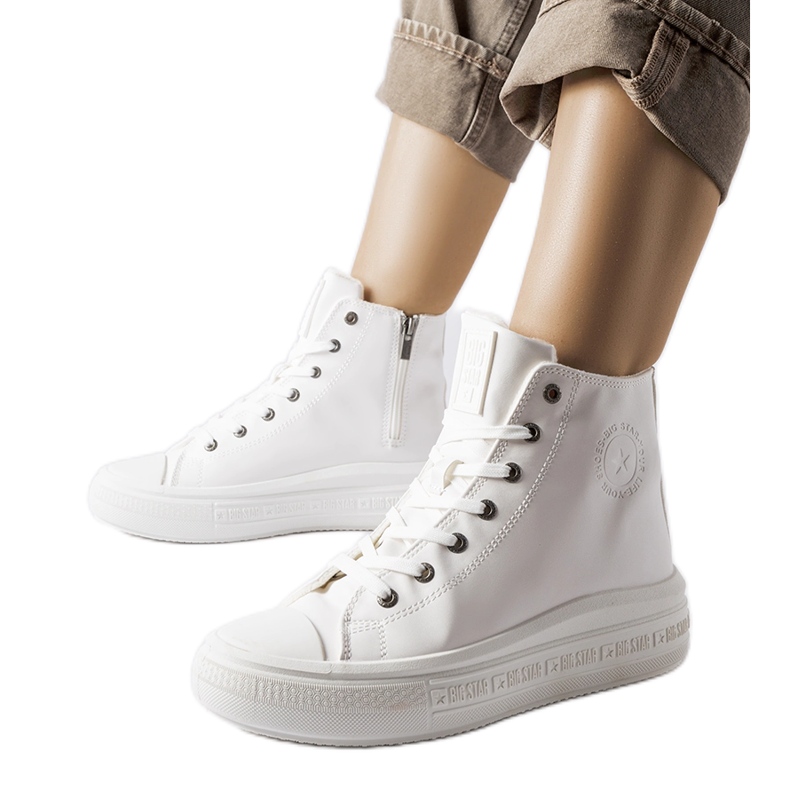 Sneakers bianche isolanti Big Star MM274021 bianca