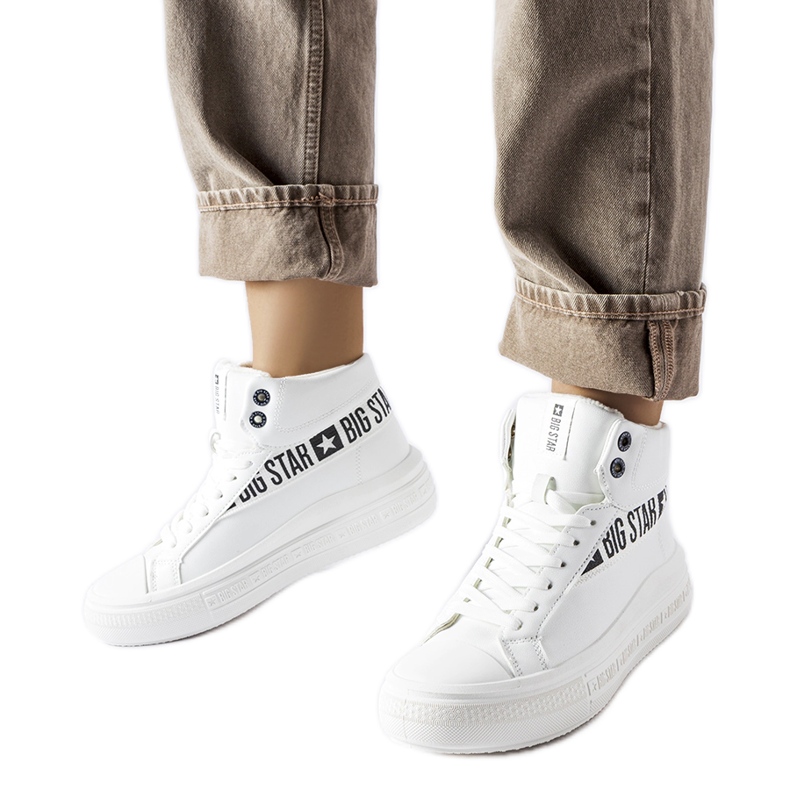 Sneakers bianche isolanti Big Star MM274009 bianca