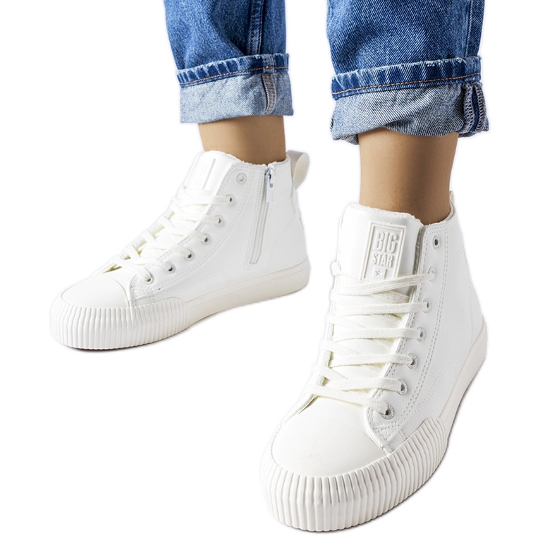 Sneakers bianche isolanti Big Star MM274017 bianca