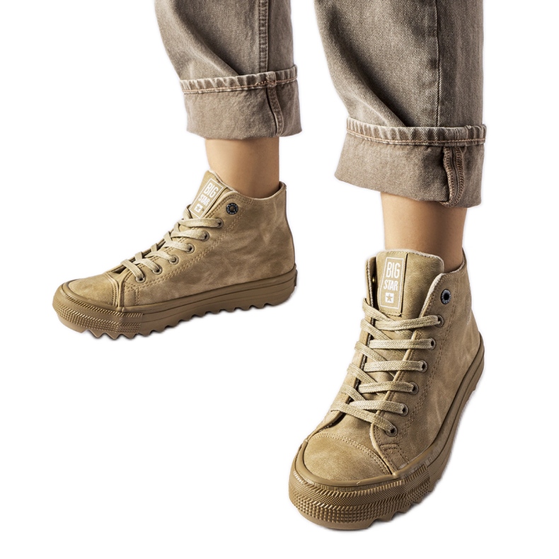Scarpe da ginnastica isolanti beige Big Star GG274071