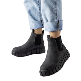 Stivaletti slip-on neri Big Star MM274324 nero