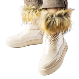 Big Star Doposci isolanti beige con pelliccia MM274380
