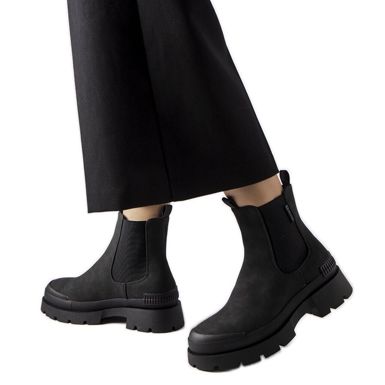 Stivaletti slip-on neri Big Star MM274319 nero