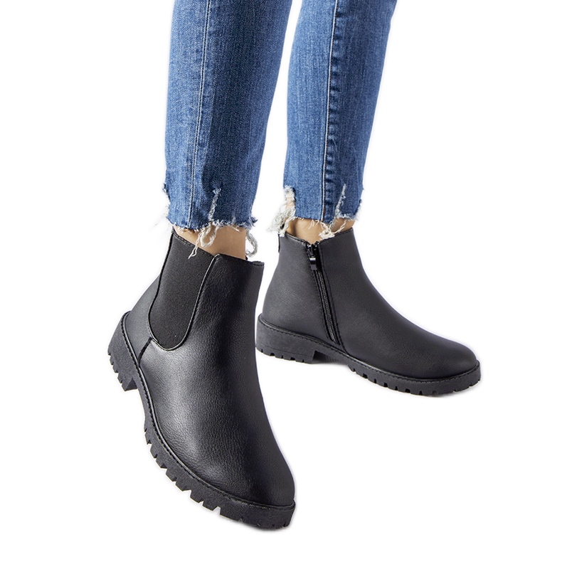 Stivali Sabre isolati neri nero