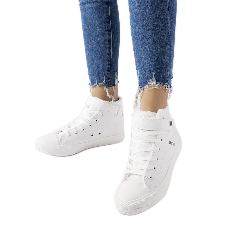 Sneakers bianche isolanti Big Star V274541F bianca