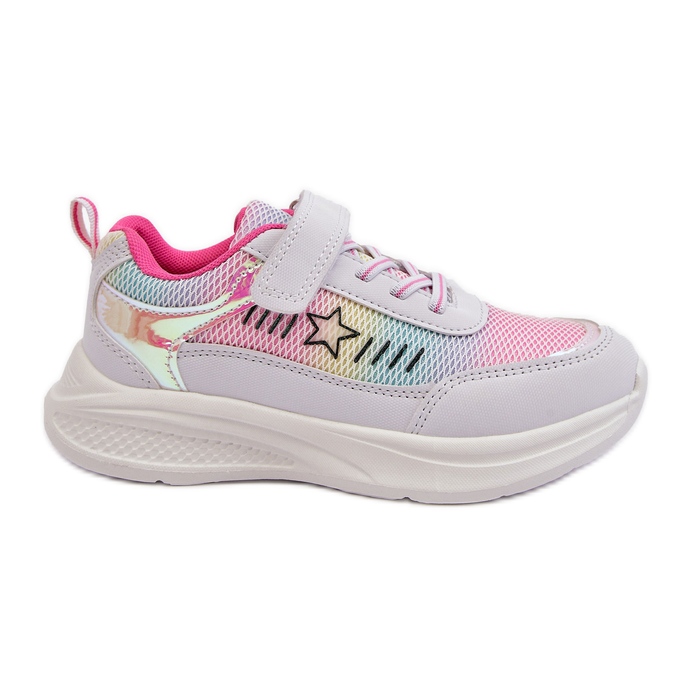 News Scarpe sportive con velcro da ragazza Adriney multicolore bianca