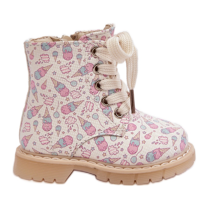 Stivaletti isolanti per bambini con cerniera, Beige Dolida