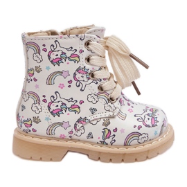 Stivaletti isolanti per bambini con cerniera, Beige Dolida